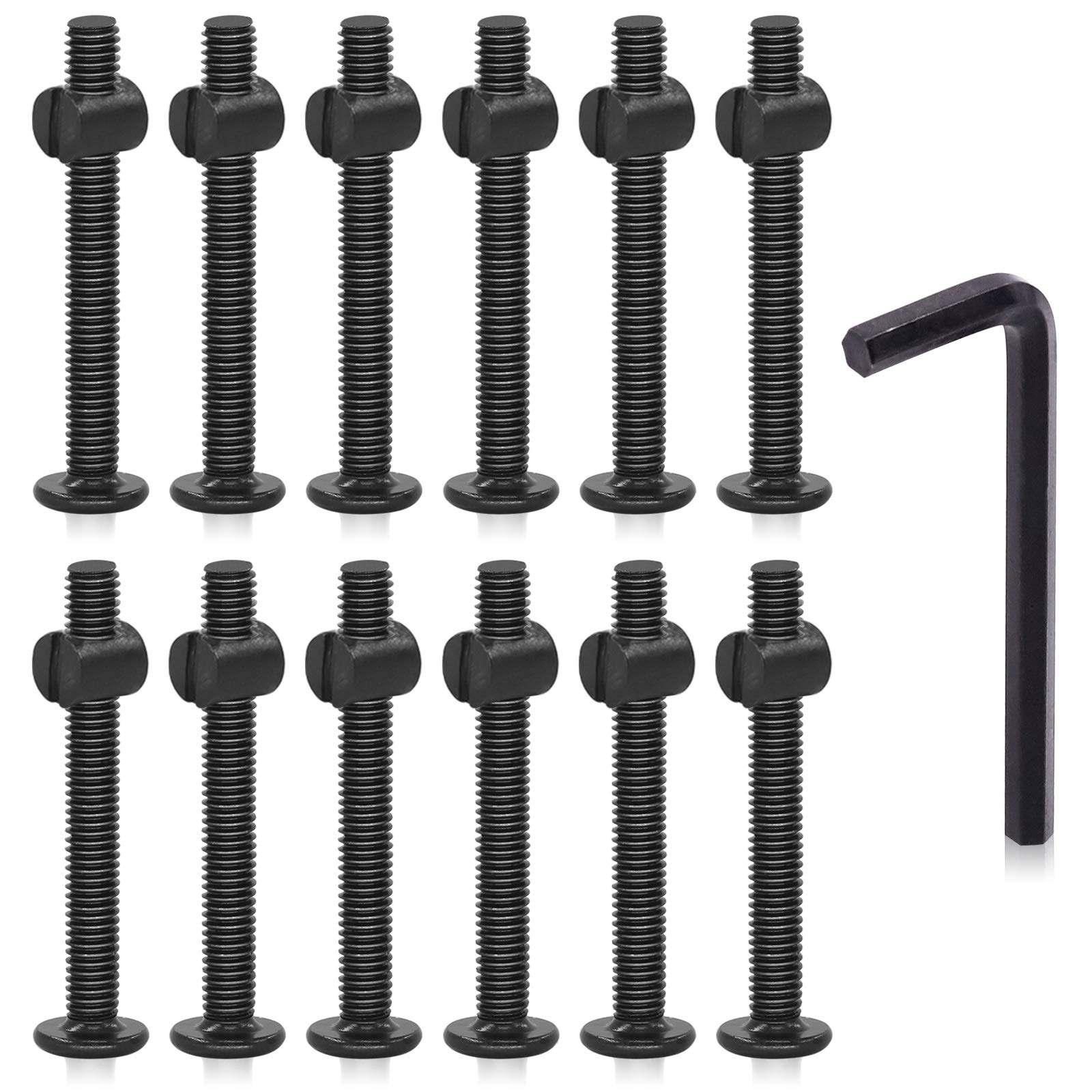 Buy Hilitchi M6 Black Hex Socket Head Screws Bolts Barrel Nuts Hardware