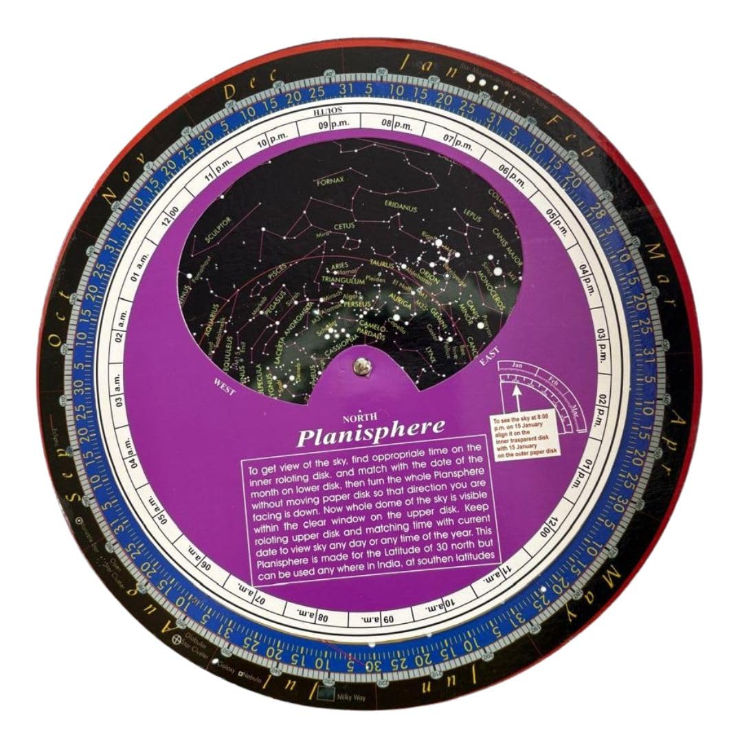 Planisphere Star Dial for Night Sky for Constellations Stars Galaxies Planets-image-43