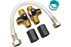 P23505LFVP 12" Reinforced Hose RV Water Heater By-Pass Kit