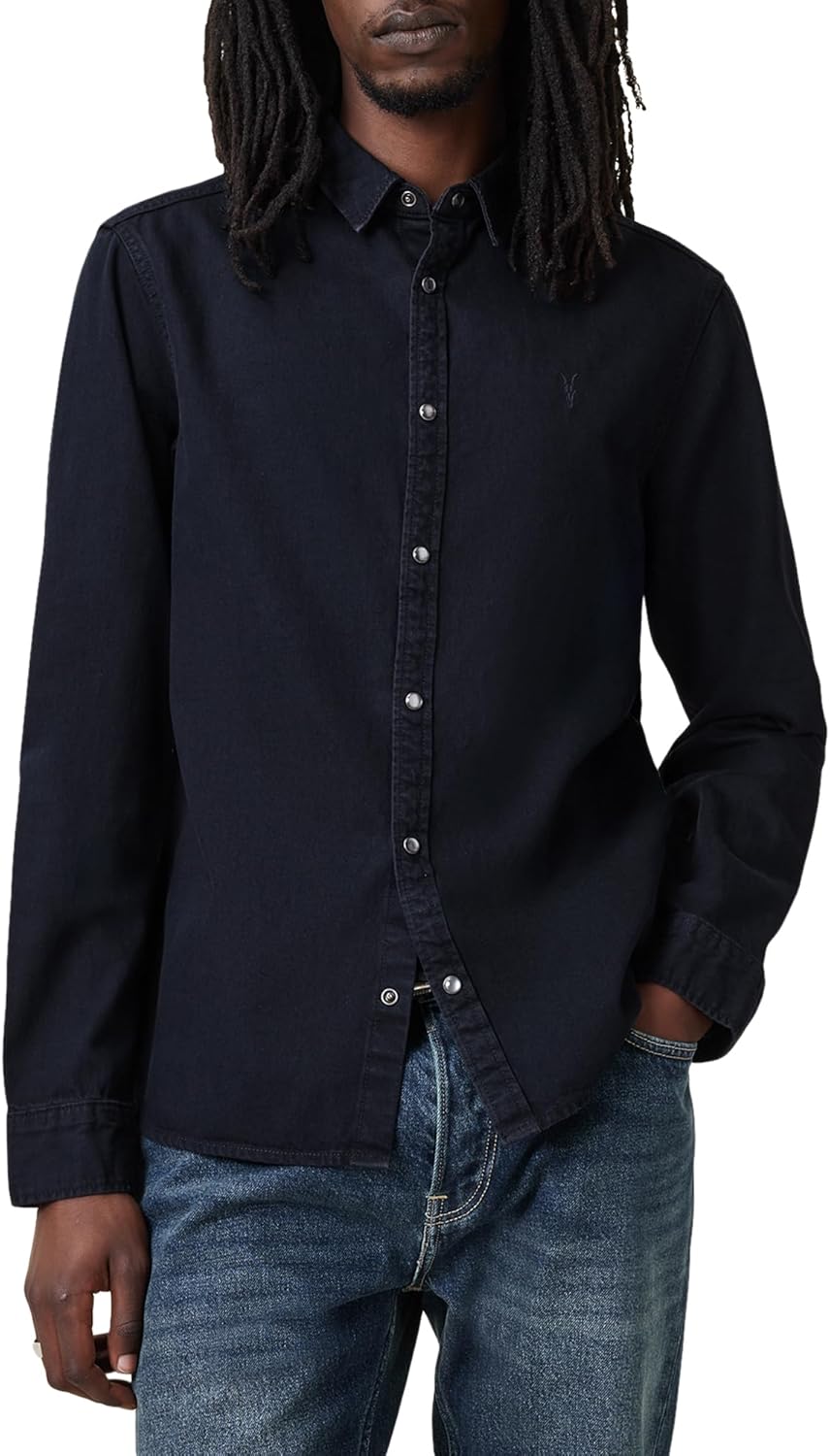 Allsaints Mens Gleason Long Sleeve Shirt - Image 2