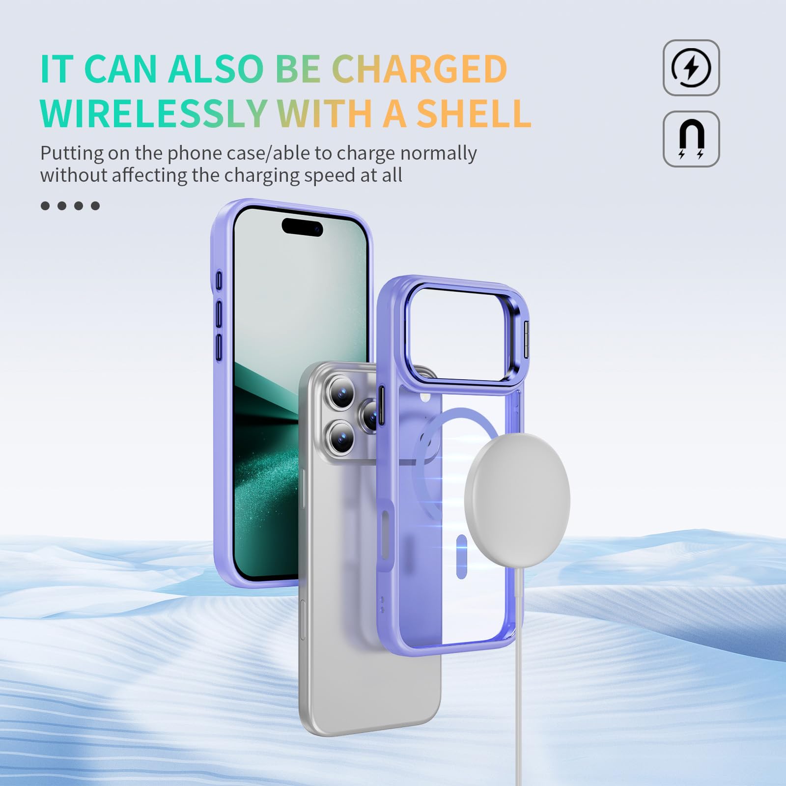 Custodia Traslucida Per IPhone 17 Pro Con Supporto Fotocamera E Magnete Magsafe – Antiurto, TPU Morbido, PC Trasparente, Colore Rosa
