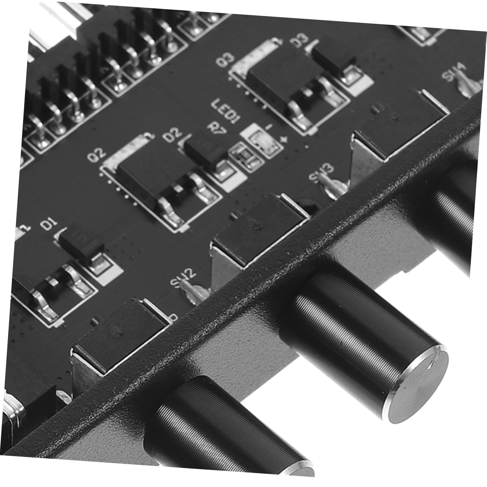 Healeved 4stücke Pc Kühlventilator Hub Pin Adapter Computer Erweiterung Leiser Fan Controller Mit Geschwindigkeitsregelung Fach Steuerung Für Pc Kühlung Und Bürobedarf