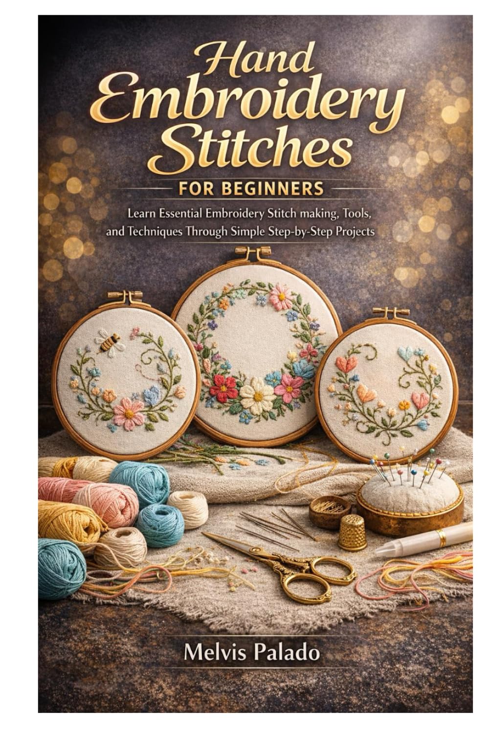 Hand Embroidery Stitches for Beginners: Learn Essential Embroidery Stitch making, Tools, and Techniques Through Simple Step-by-Step Projects