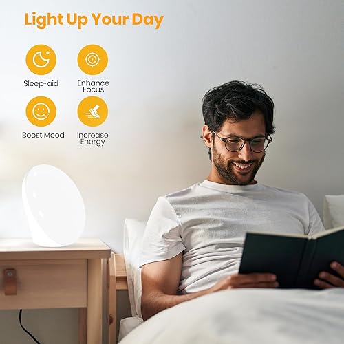 Miniatura 6 de LASTAR Lámpara solar, lámpara de luz solar de 10,000 Lux con 4 temperaturas de color, 5 niveles de brillo y temporizador de 60 minutos, lámpara