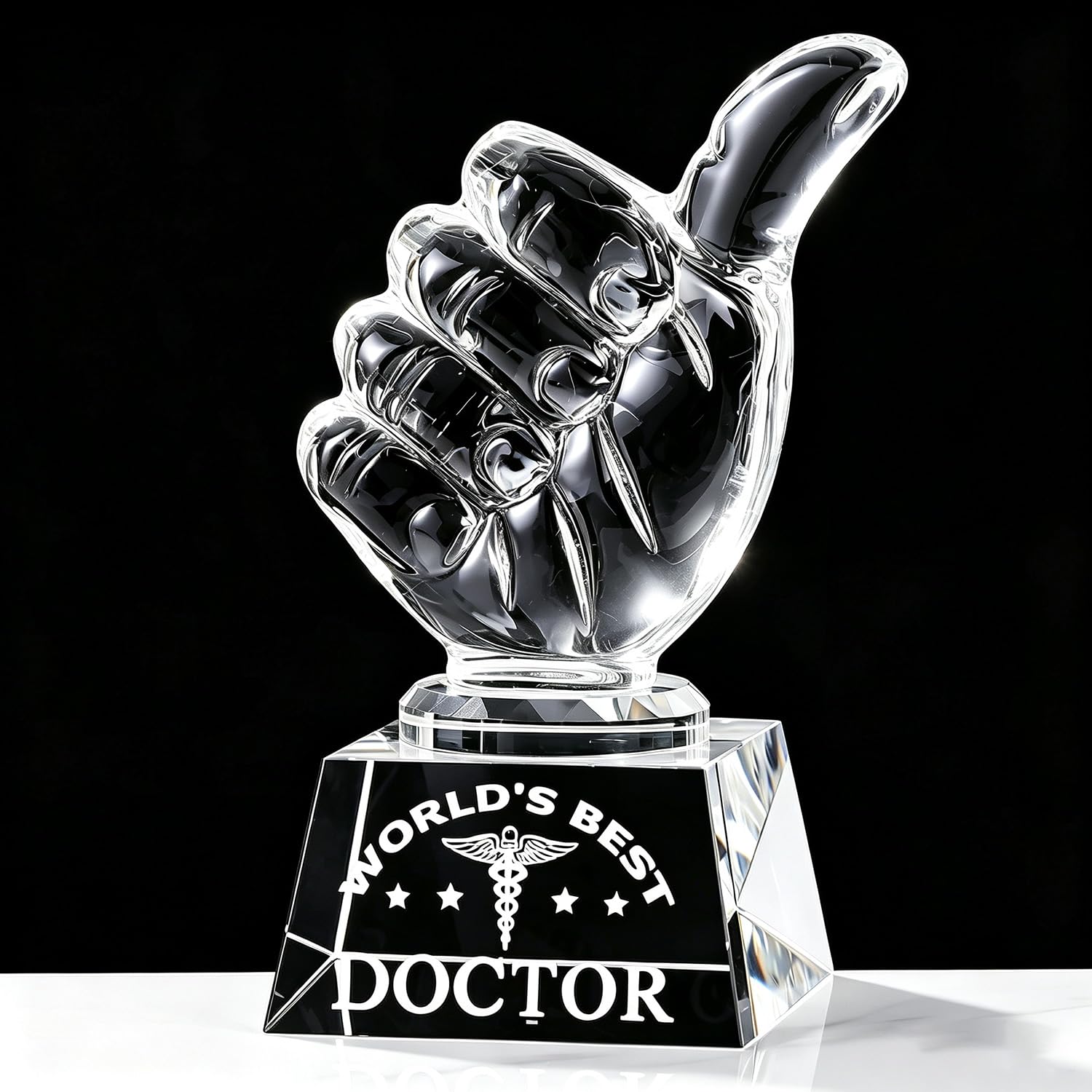 World's Best Doctor Gifts for Women Men Crystal Doctor Appreciation Plaque