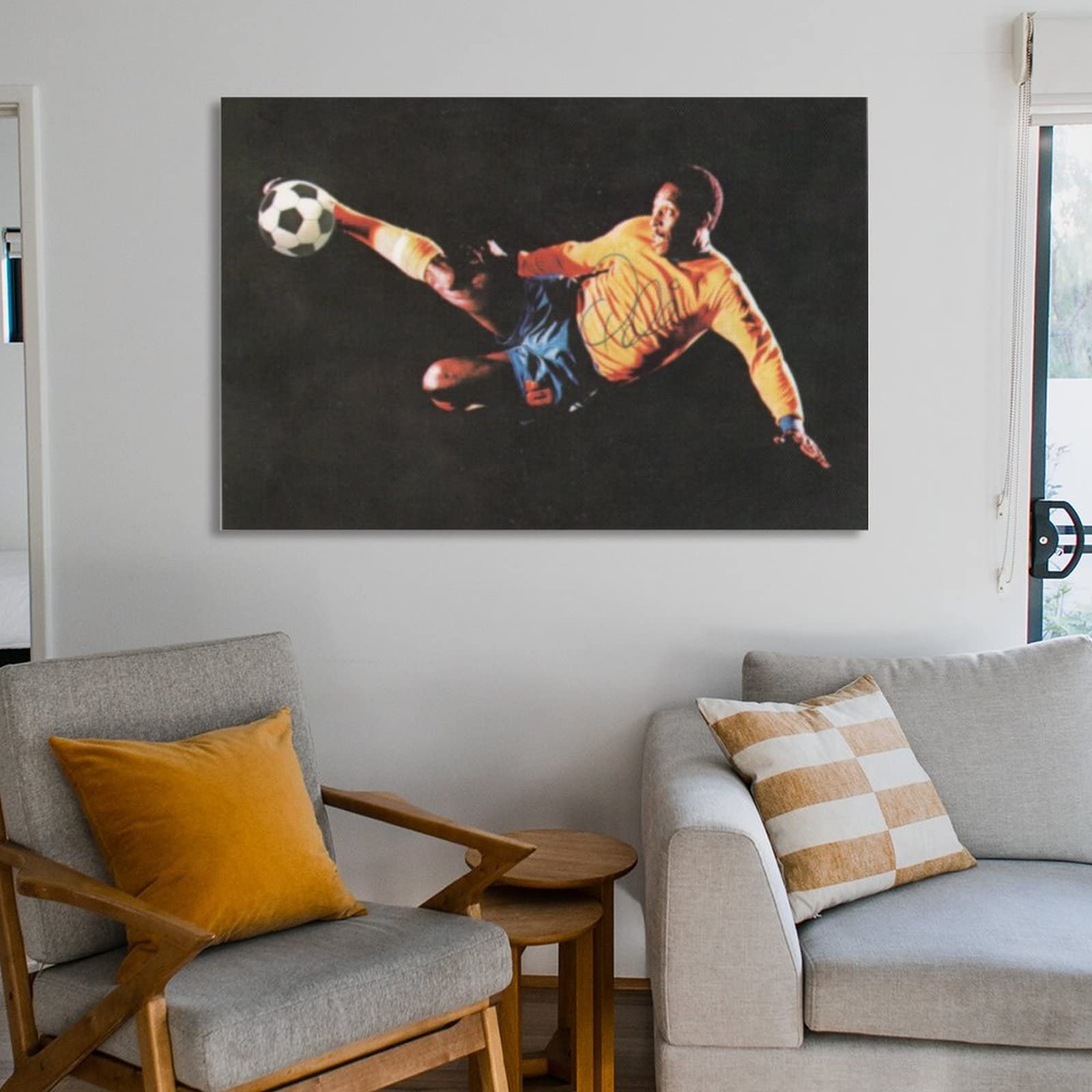 Amazon.co.jp: サッカー Pele ペレ サッカーの王です 印刷 ポスター