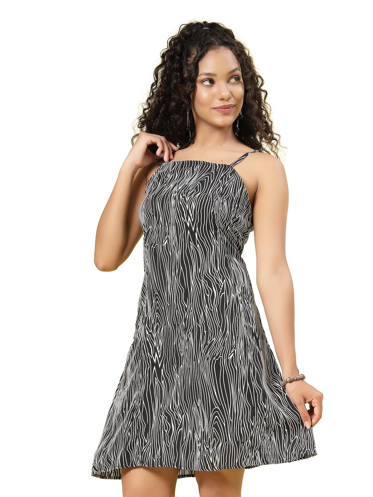 Oomph! Women's Western & Fusion Wear Dresses For Women, Blue - Md897