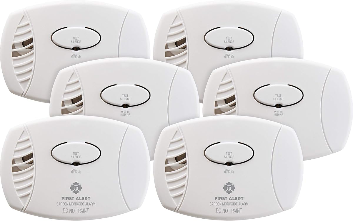 First Alert Battery Carbon Monoxide Alarm | CO400 6-Pack