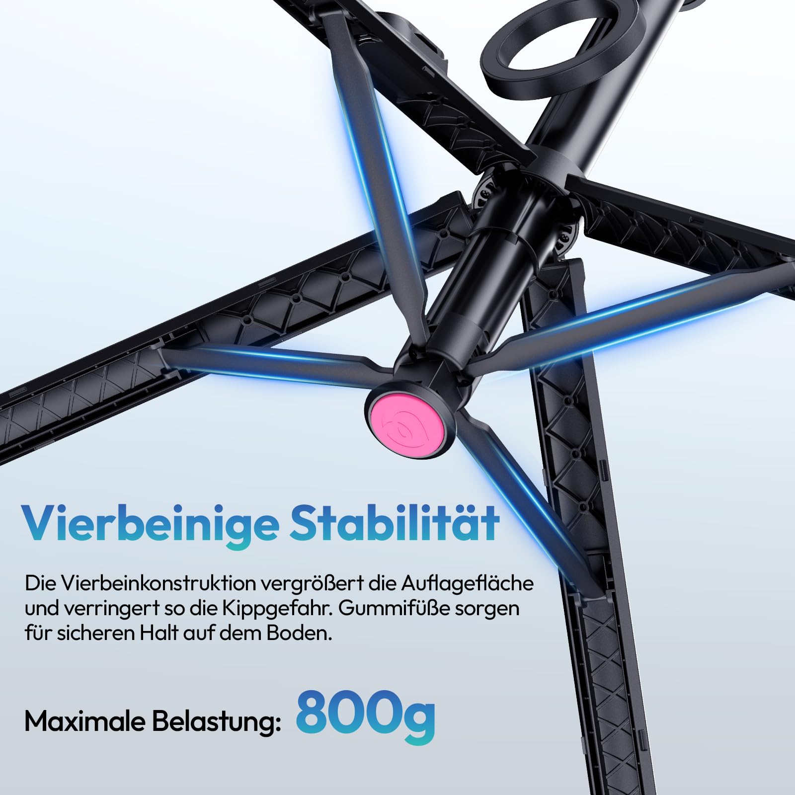 ULANZI SK-21 [2026 Aktualisierte] 180cm Pop-up Magnetisches Handy-Stativ Automatisches Öffnen/Schließen Ständer Vierbeinig, Selfie Stick Bluetooth, Tripod Kompatibel mit iPhone 17 - 12 Magsafe Samsung