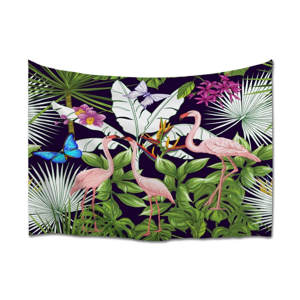 Tapisserie murale fleurs et feuilles de palmier au rendu 3D saisissant