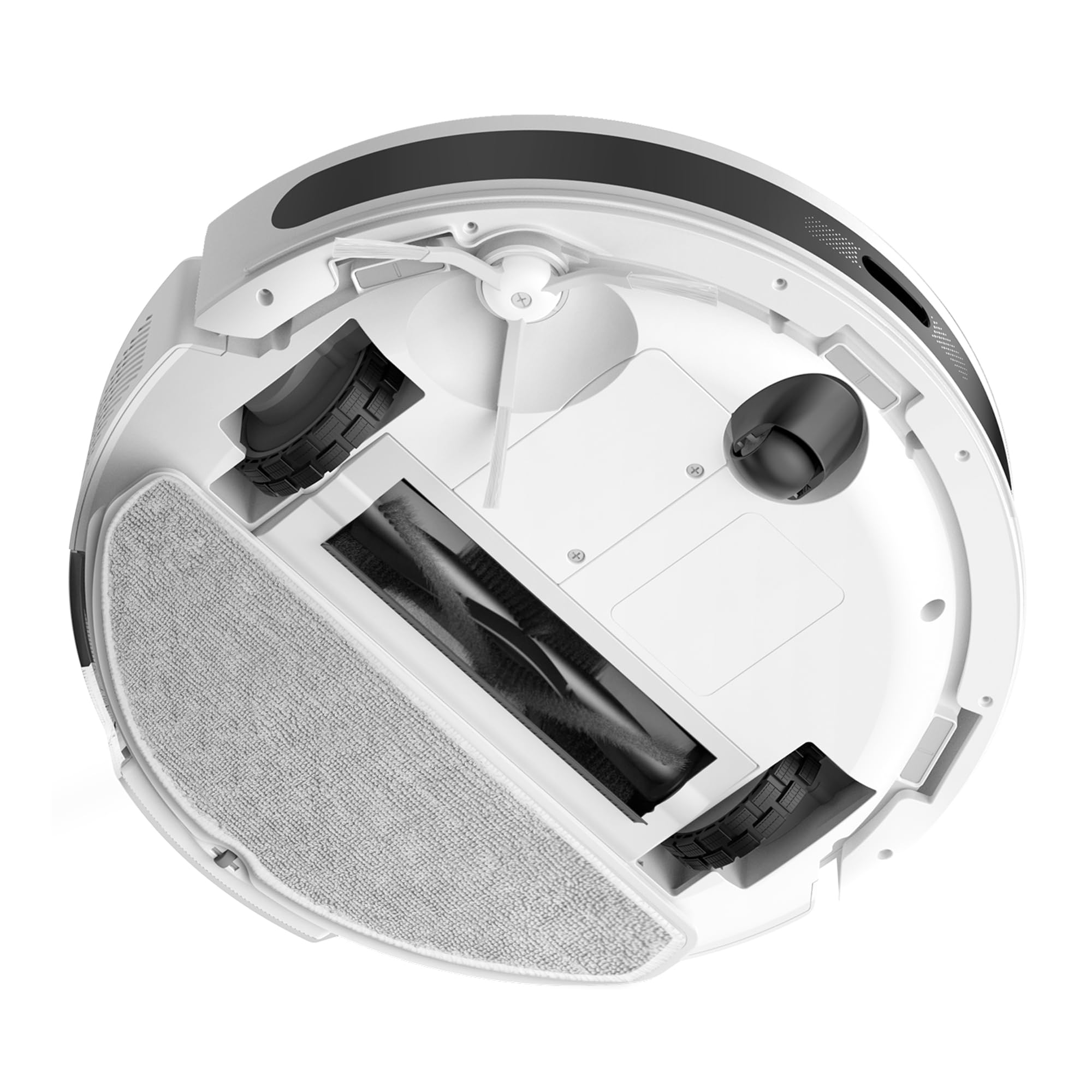 Tapo RV20 MAX Bianco Robot Aspirapolvere Lavapavimenti con Mappatura, Aspirazione 5300Pa, Navigazione LiDAR MagSlim, Zone No-Go e Muri Virtuali, Design Ultra Compatto 83mm, Controllo APP&Alexa