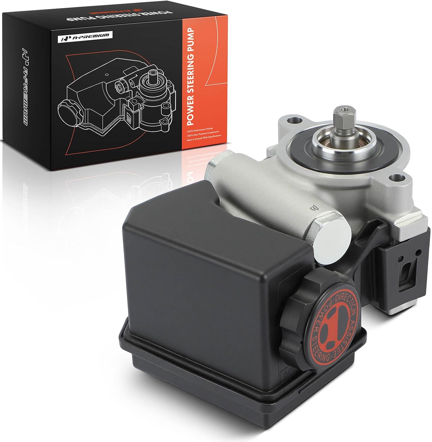 A-Premium Power Steering Pump, with Reservoir, Compatible with Chevrolet Malibu, Cavalier, Classic & Buick Skylark & Saturn L100, L200, L300, LS, LS1, LW1, LW200 & Oldsmobile Achieva, Alero