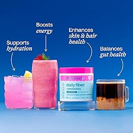 Belli Welli Unflavored Daily Fiber Supplement Powder with Collagen, Probiotics & Electrolytes | Supports Digestive Health, Gut Balance & Debloating, Sugar Free | 30 Servings