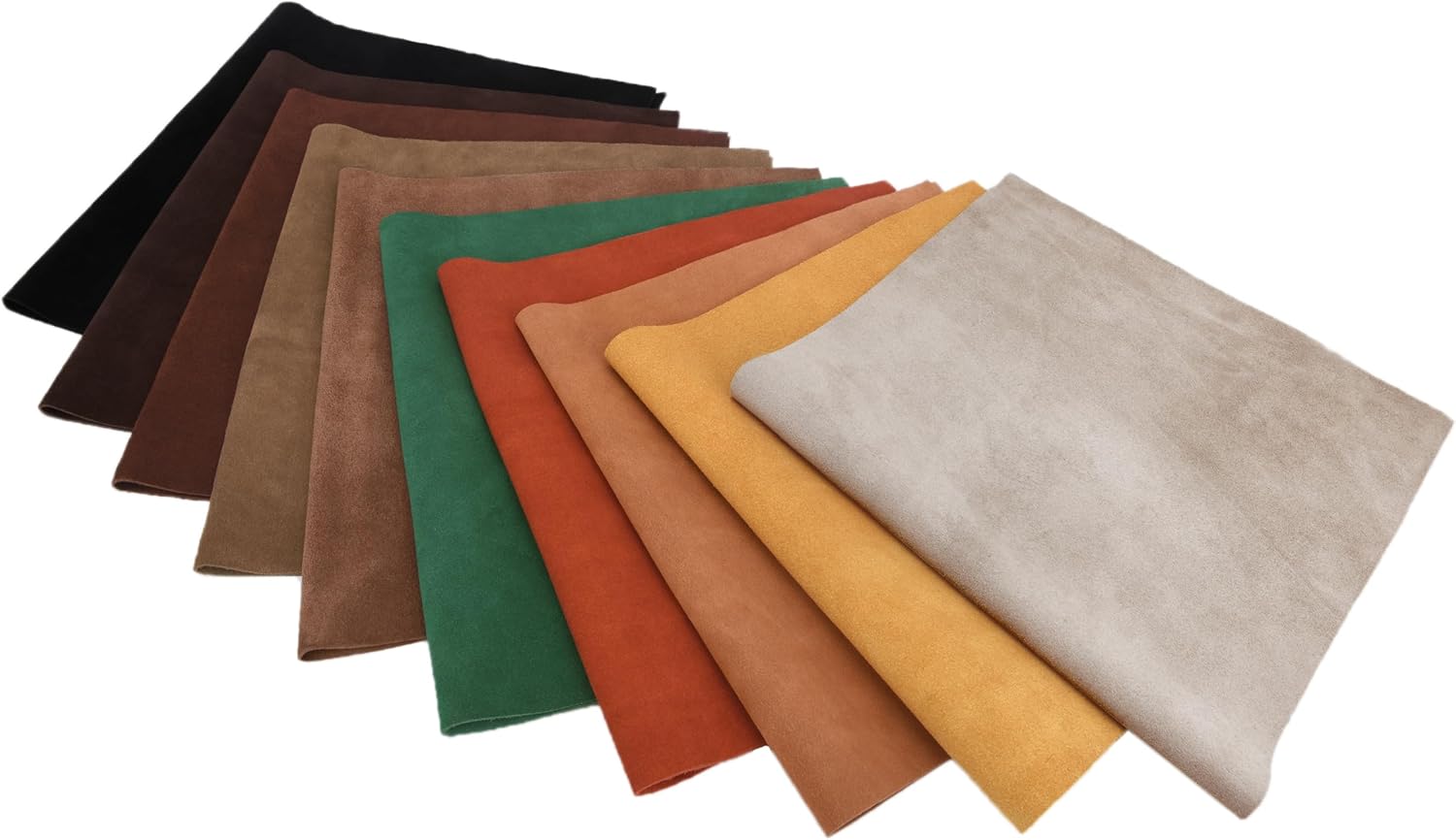 WAYNE'S DOG 3/4 oz Suede Leather Square Cowhide Leather Craft for Moccasins, Leathercraft, Bag Linings, Approns, Saddle Parts (Brown, 12"x24")