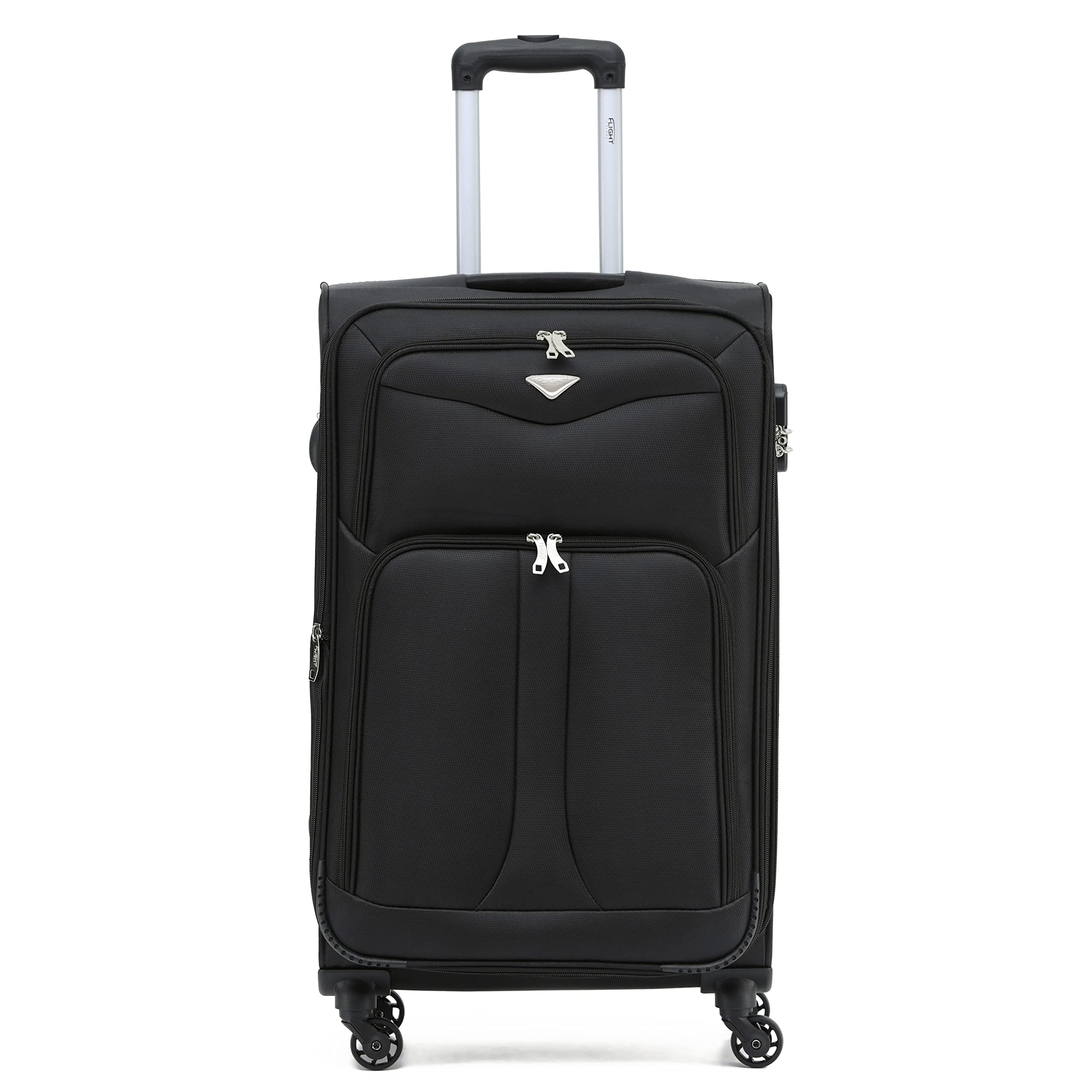 Flight Knight Lightweight 4 Wheel 800D Soft Case Suitcases Anti Crack Cabin & Hold Luggage Options Approved for Over 100 Airlines Including easyJet, BA & Many More! — view 35