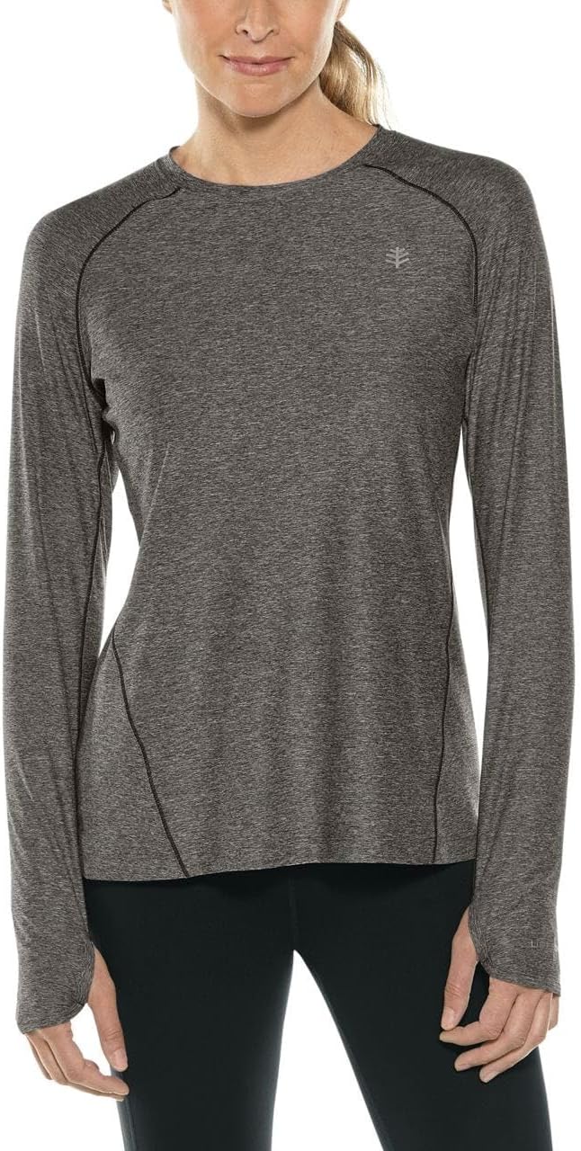 Coolibar UPF 50+ Women’s Devi Long Sleeve Fitness T-Shirt – Sun Protective