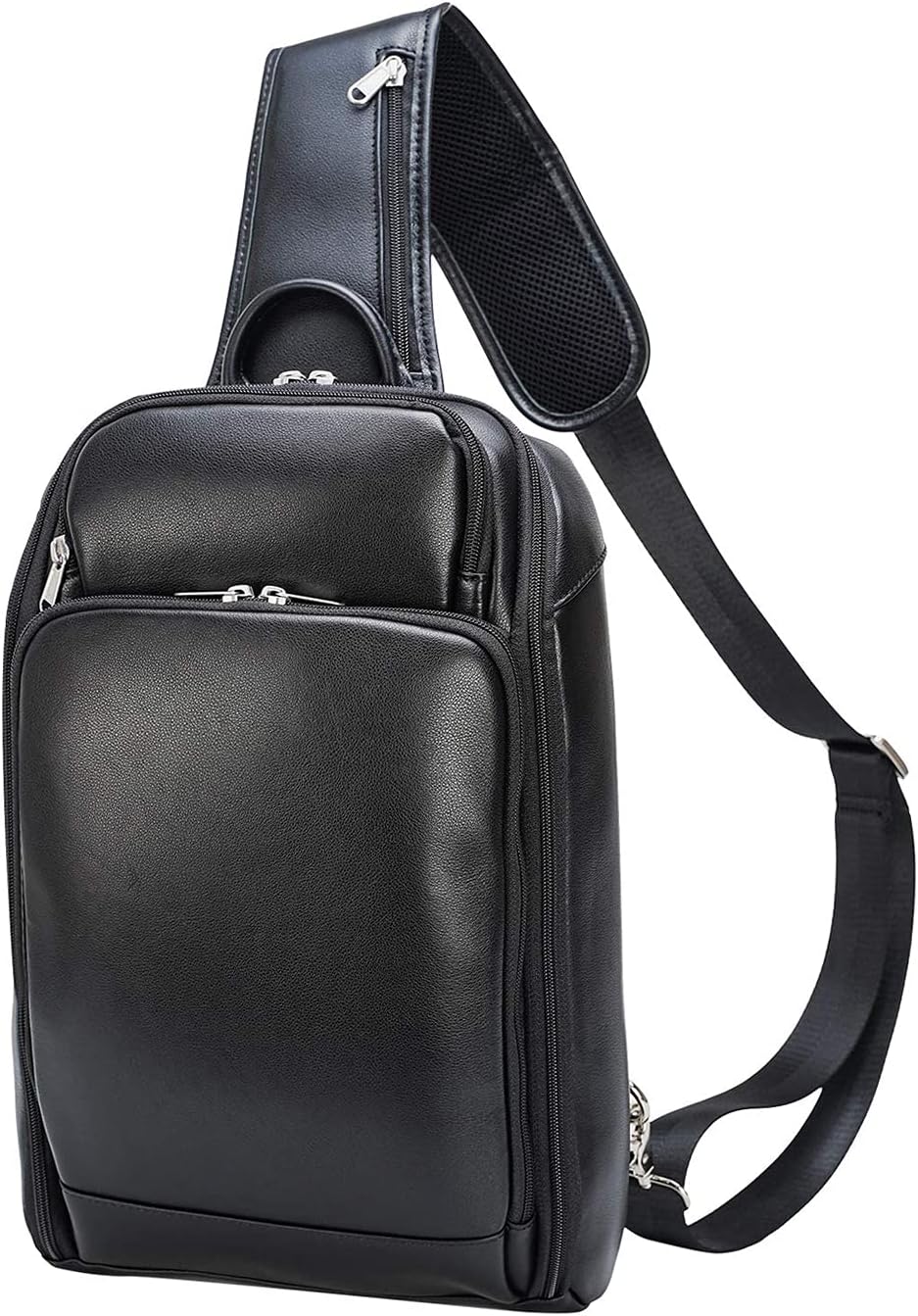 Men’s Leather Sling Bag for Travel & Hiking – Durable Daypack