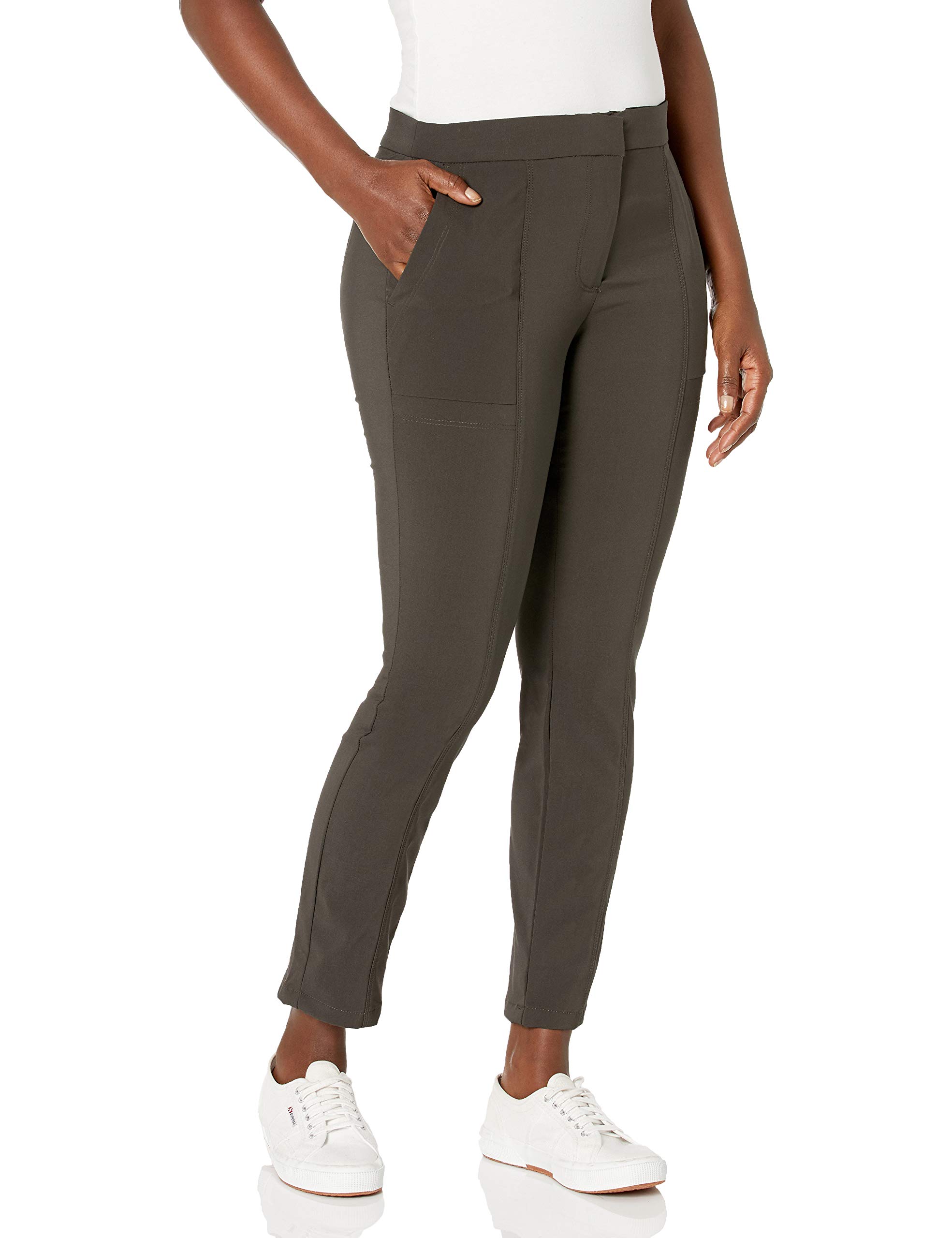 Briggs Women's Pantformance Sleek Tech Fly Front Pant with Pockets Casual