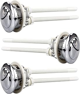 Toilet Flush Button, 3 Pack Toilet Flush Button Replacement, 38mm Dual Flush Toilet Push Button, Push Button Toilet Flush for Bathroom Toilet Repair