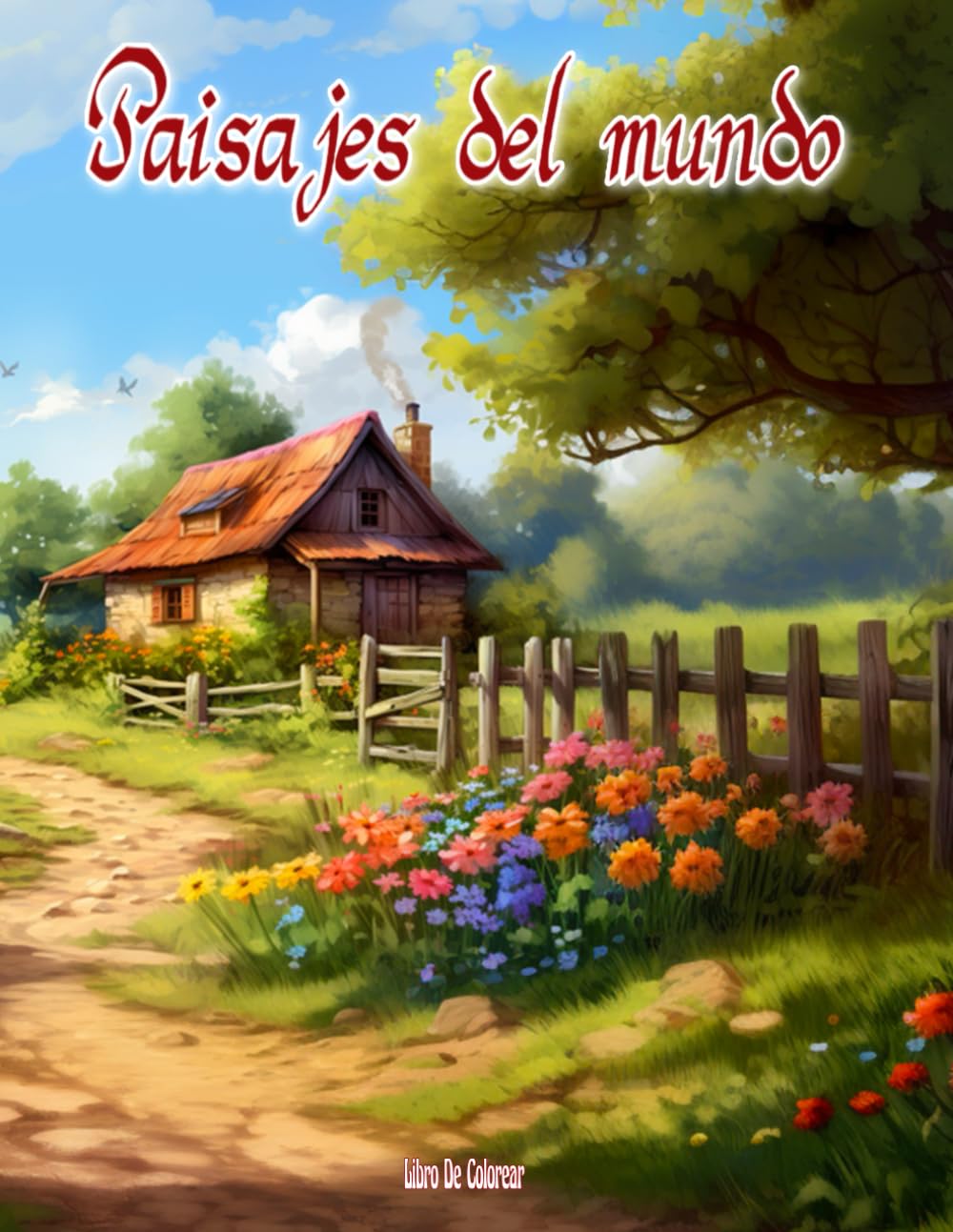 Livre de coloriage paysages du monde : 54 illustrations à colorier