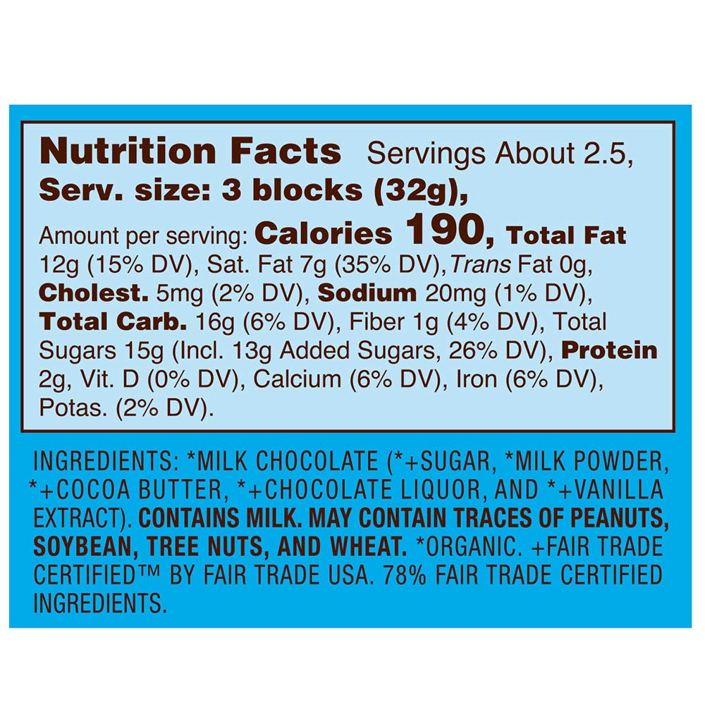 LAKE CHAMPLAIN CHOCOLATES Organic Snowman Chocolate Bar