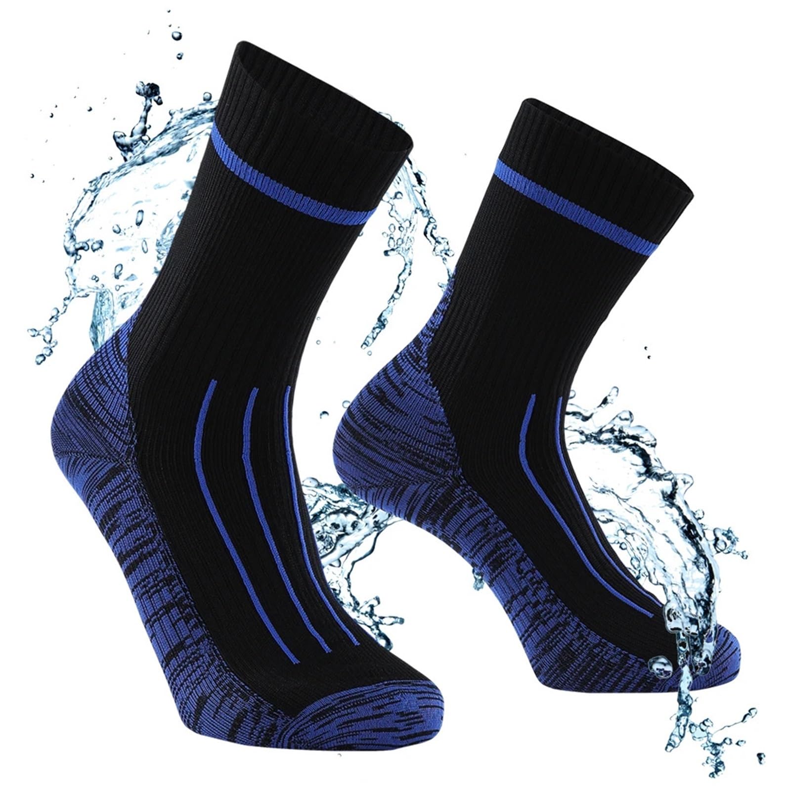 Wasserdichte Socken 2 Paar Herren Wasserdichte Socken Atmungsaktive Sportsocken Outdoor Wandern Waten Camping Winter Schnee Warme Skisocken Reitsportsocken FüR Wie Laufen