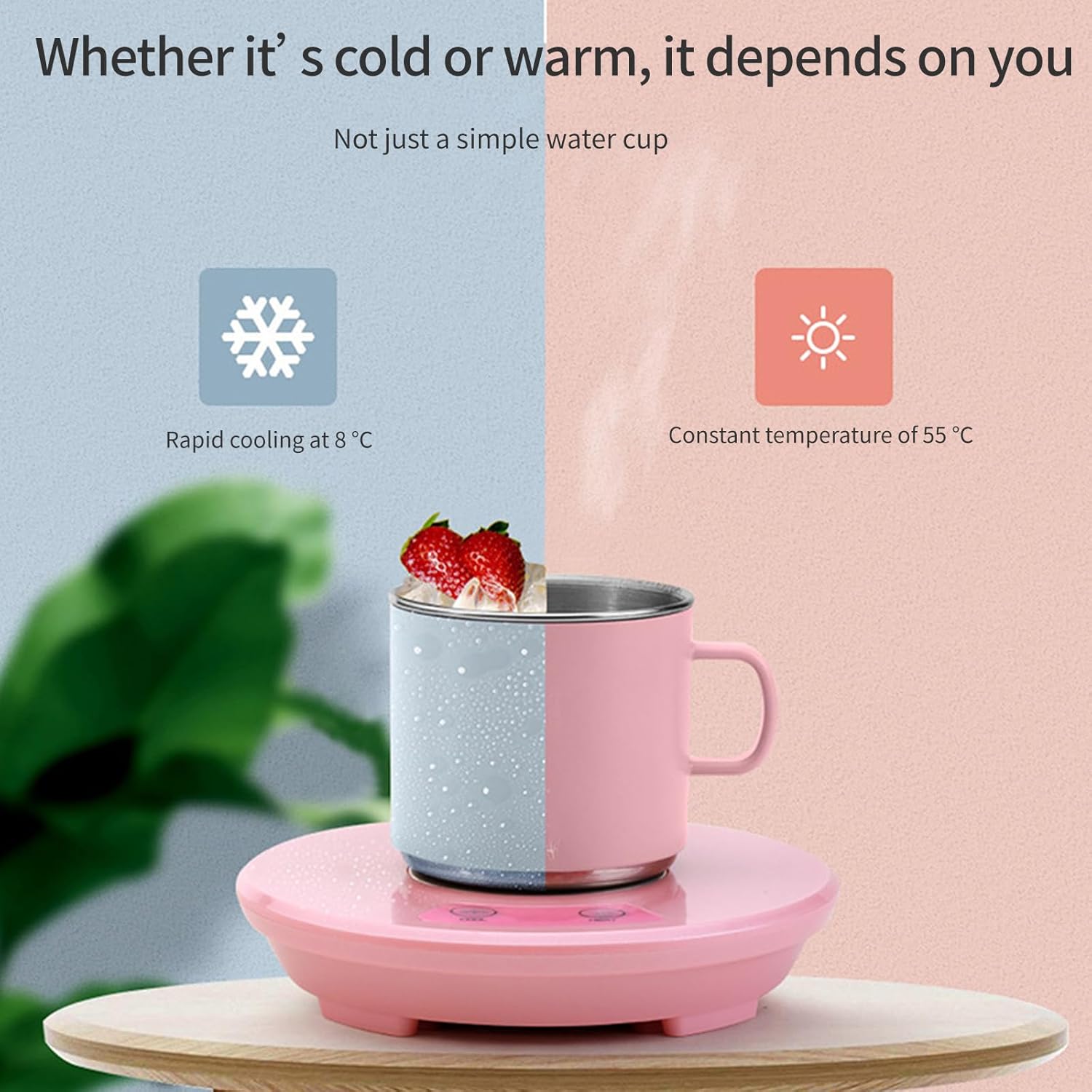 Coffee Warmer for Office Desk Cup with 2 Temperature Electric Beverage Drink for Heating Coffee Cup Heater