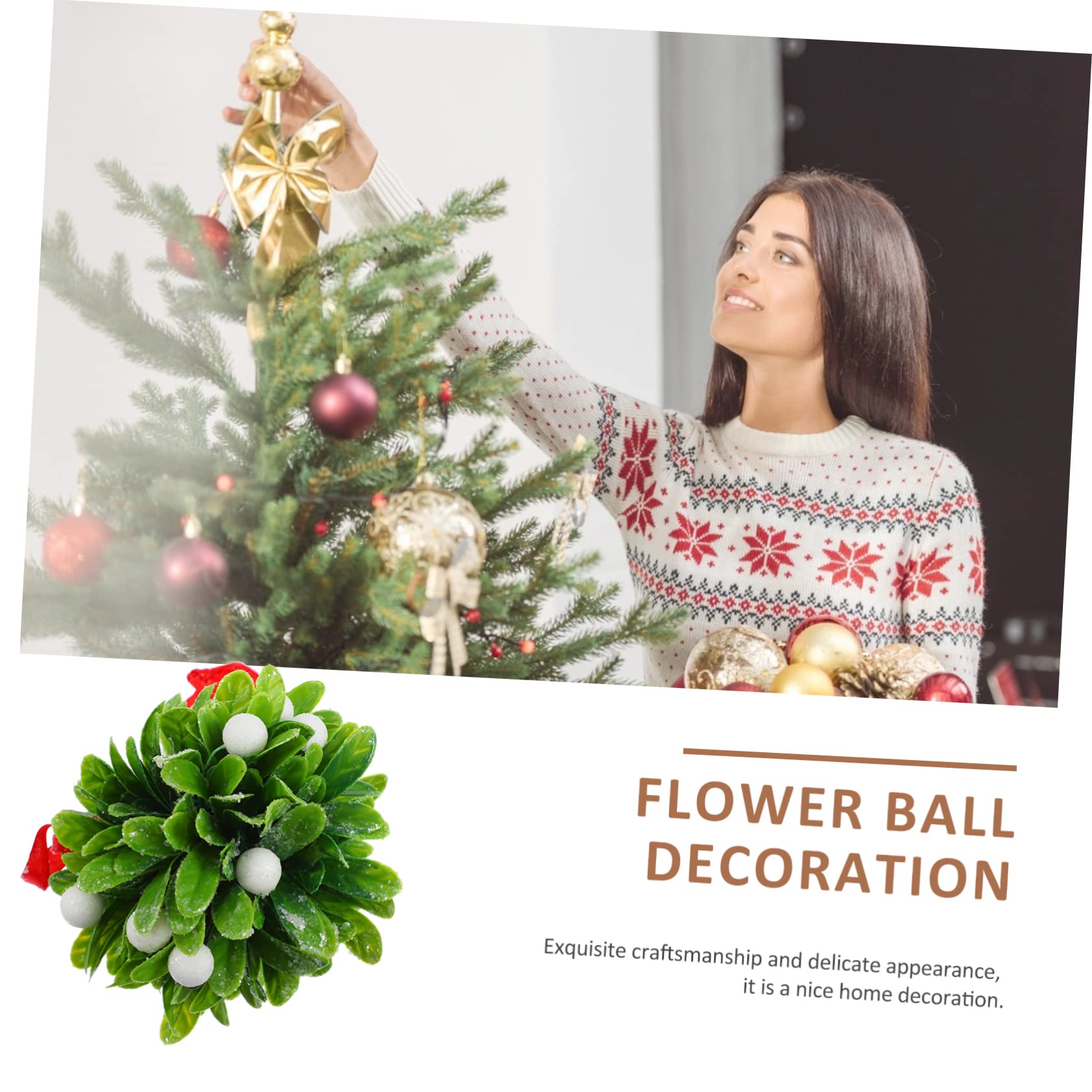 TOPBATHY 3stücke Künstliche Hängende Blumen Kugel Dekoration Für Weihnachten Hochzeiten Partys Lebensnahe Pflanzenkugel Mit Zufälliger Farbwahl Schleife Für Innen Und Außenräume