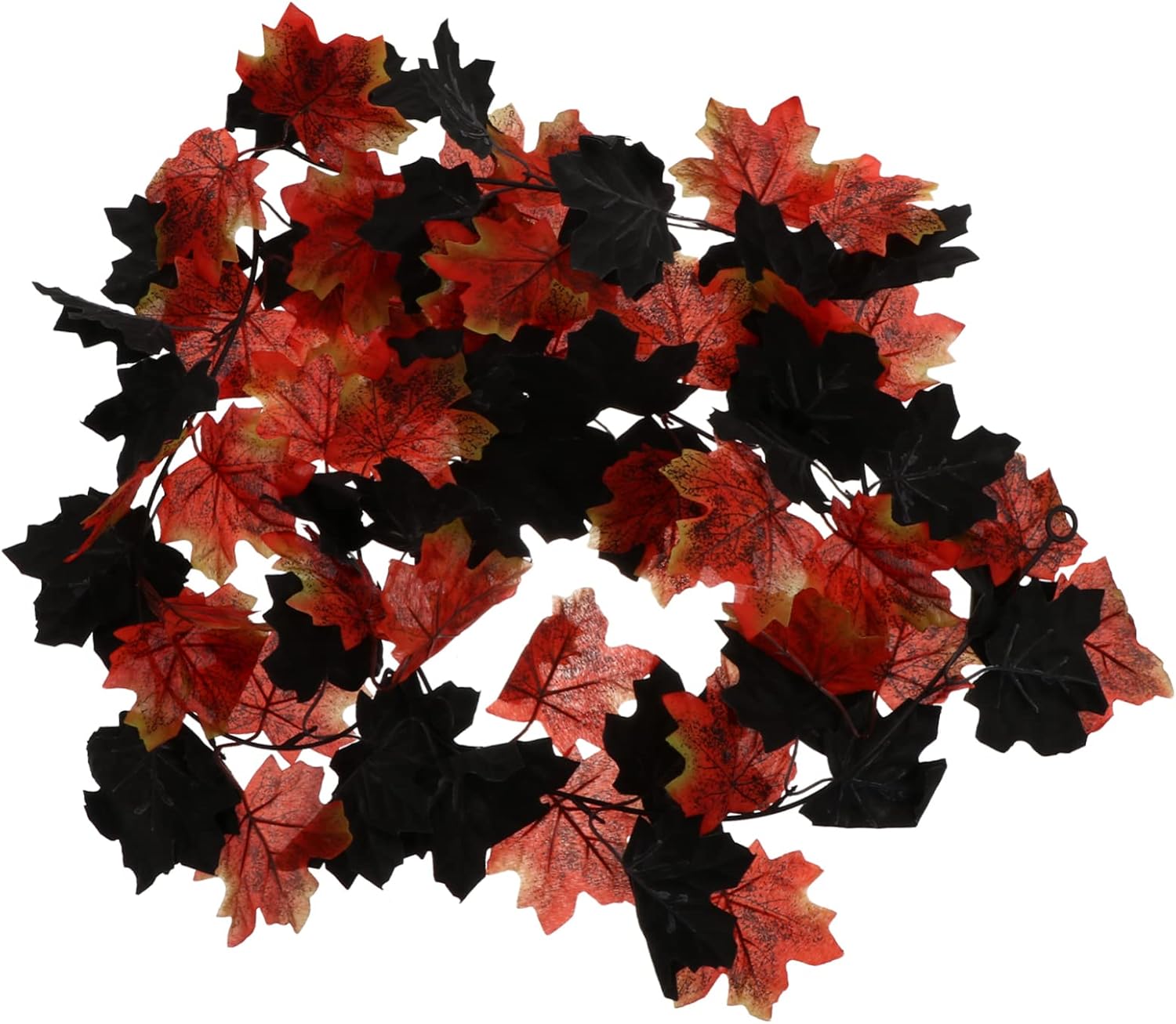 1pc Halloween Maple Leaves Garland Wall Decoration Assorted Color for Home Decor Parties and Events Reusable Autumn Decor for Balcony Garden and Office