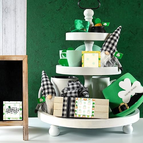 Miniatura 4 de 9 notas adhesivas autoadhesivas para el día de San Patricio trébol de San Patricio blocs de notas adhesivas adhesivas para la escuela oficina