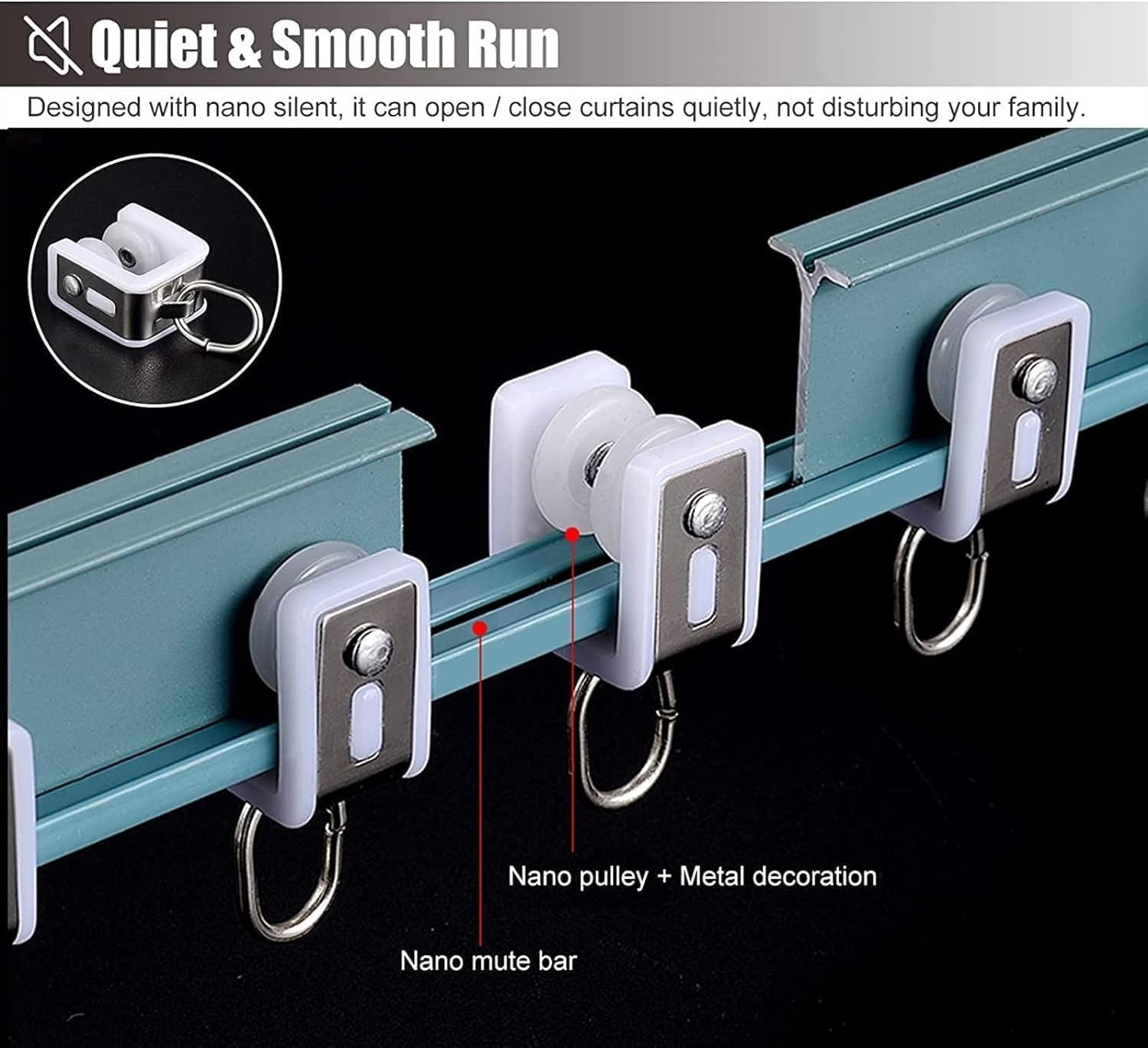 Shower Curtain Rod Rack, Ceiling Curtain Track Curved Bathroom Curtain Rod Wall/Ceiling Mounted Room Divider Curtain Rail - Office Bathroom Use (Size : 450cm/14.8ft)