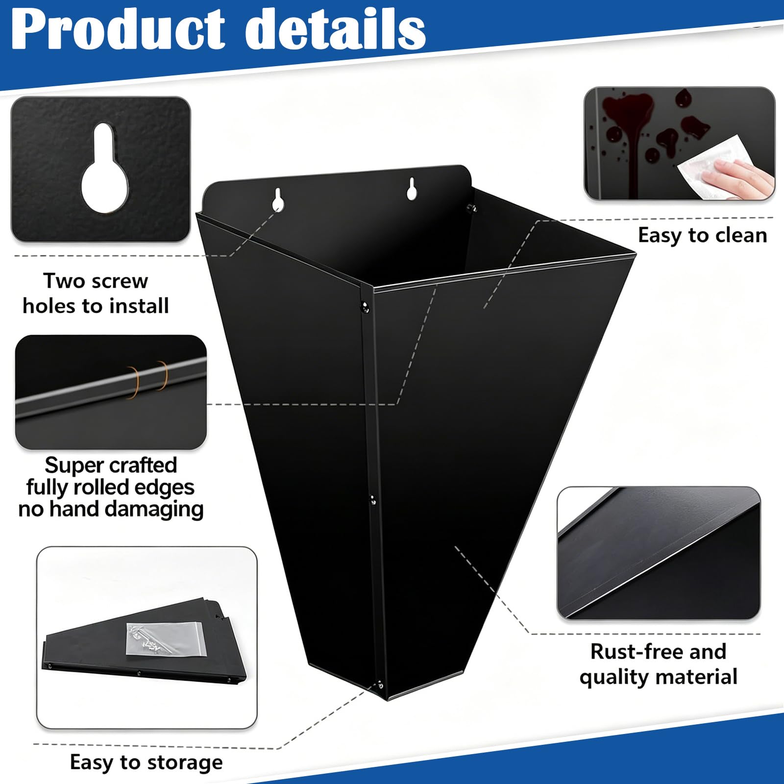 Geflügelkegel,Hühnerkegel,26x17,5x33,5cm Heavy-Duty-Schlachttrichter Für Geflügel Aus Eisen,Einsetzbar Leicht Zu Reinigen Und Montieren,Flat Back Geflügelkegel Zum Zurückhalten Für Geflügelschlachtung