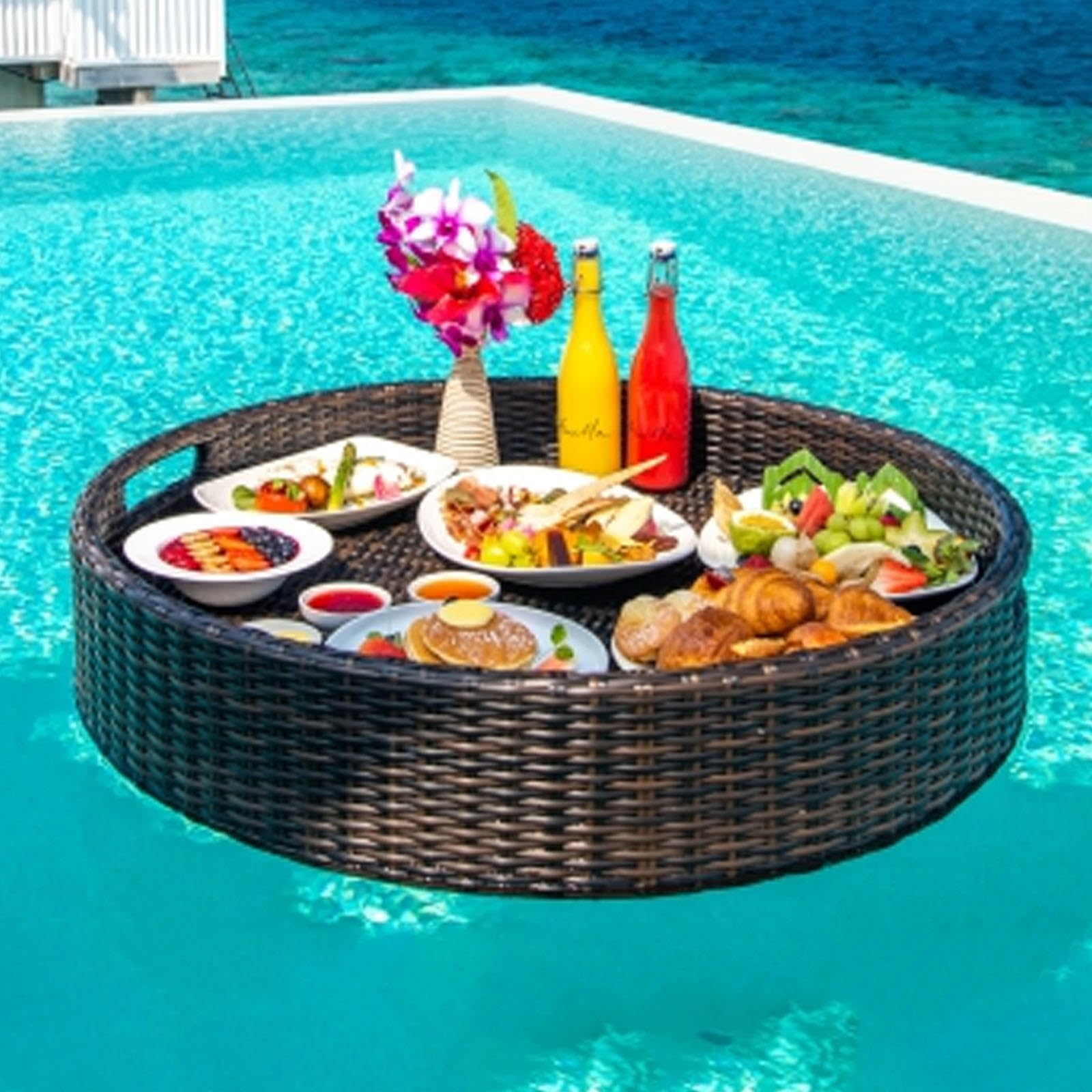 Floating Pool Tray Round Swimming Pool Floats For Adults Sandbars Spas Bath And Parties