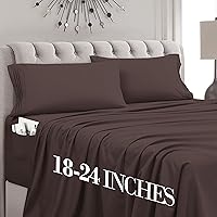 Vista 27 de Mocassi Juego de 2 fundas de almohada de tamaño estándar, fundas de almohada, protectores de almohada, sábanas de lujo de 1800 hilos y fundas