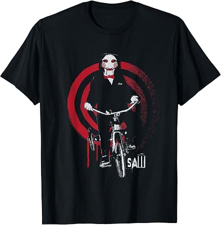 Amazon.com: Saw Jigsaw on Bike T-Shirt