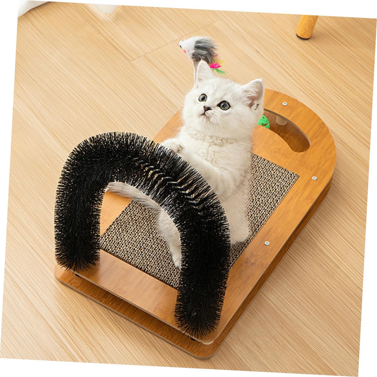 BESPORTBLE Interesting Cat Scratcher Multi-Functional Cat Scratch Pad for Indoor Scratch-Resistant Design for Healthy Claws and Happy Playtime