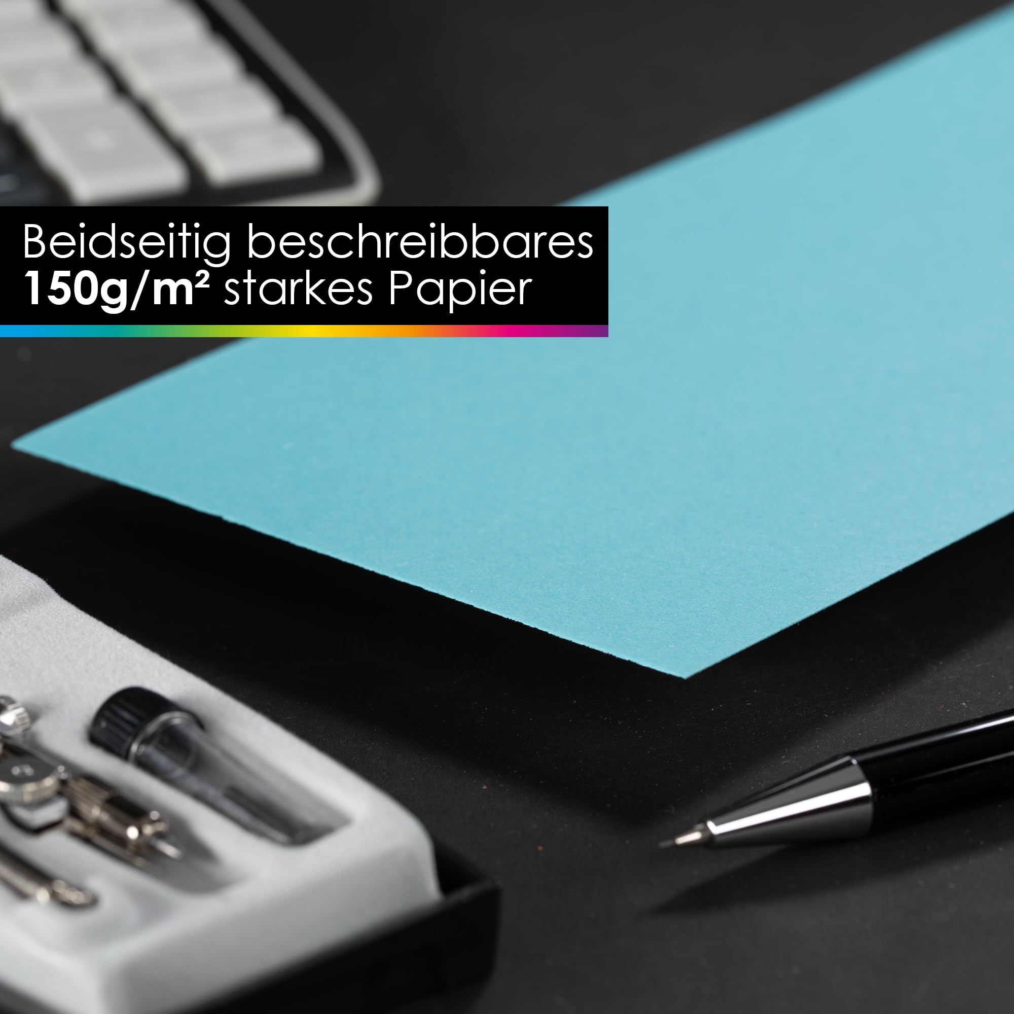 OfficeTree 750x Moderationskarten Set - 6 Farben - Rund, Oval & Rechteckig - Metaplankarten - Präsentationskarten - Moderationsset als Seminar Zubehör für Moderationskoffer Präsentation und Vortrag