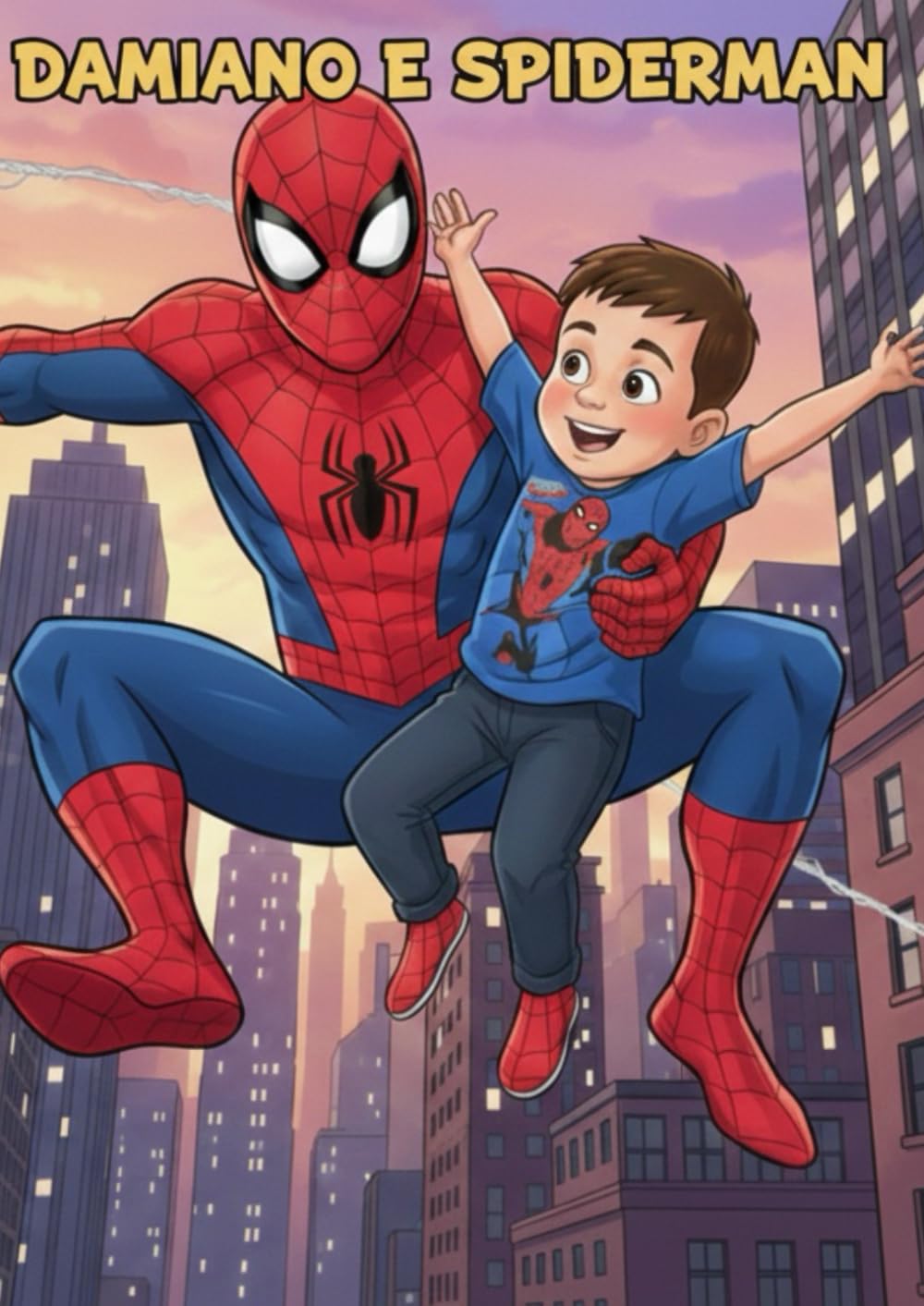 DAMIANO E IL SUO AMICO SPIDERMAN