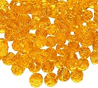 Vista 13 de Jmassyang 200 Piezas Cuentas de Cristal de Vidrio Facetadas Redondas de 6mm, Cuentas Espaciadoras para Hacer Joyas, Pulseras, Collares, Pendientes