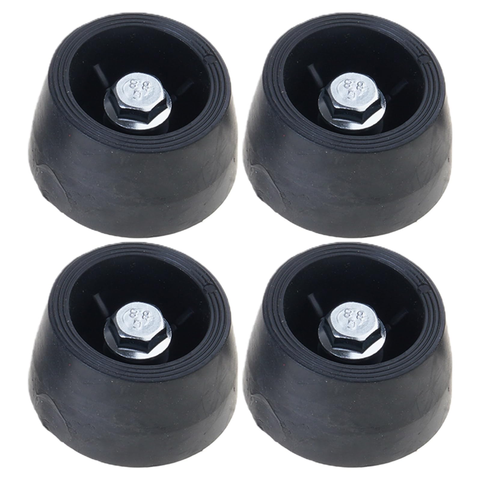 Maxtonser 8mm Thread Pack Of 4 Heavy Duty Rubber Vibrations Damping Feet For Air Compressor Pumps Noise Reduction Stability Anti S