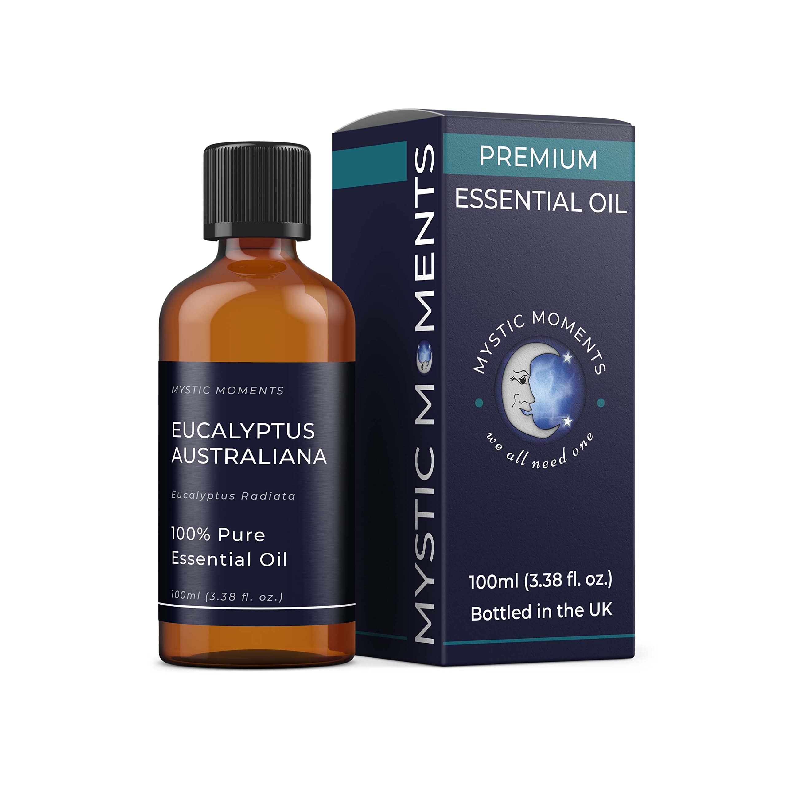 Mystic Moments | Eucalyptus Australiana Essential Oil 100ml | Eucalyptus Australiana | Fresh, Clean & Camphoraceous Aroma for Diffusers & Craft Blends