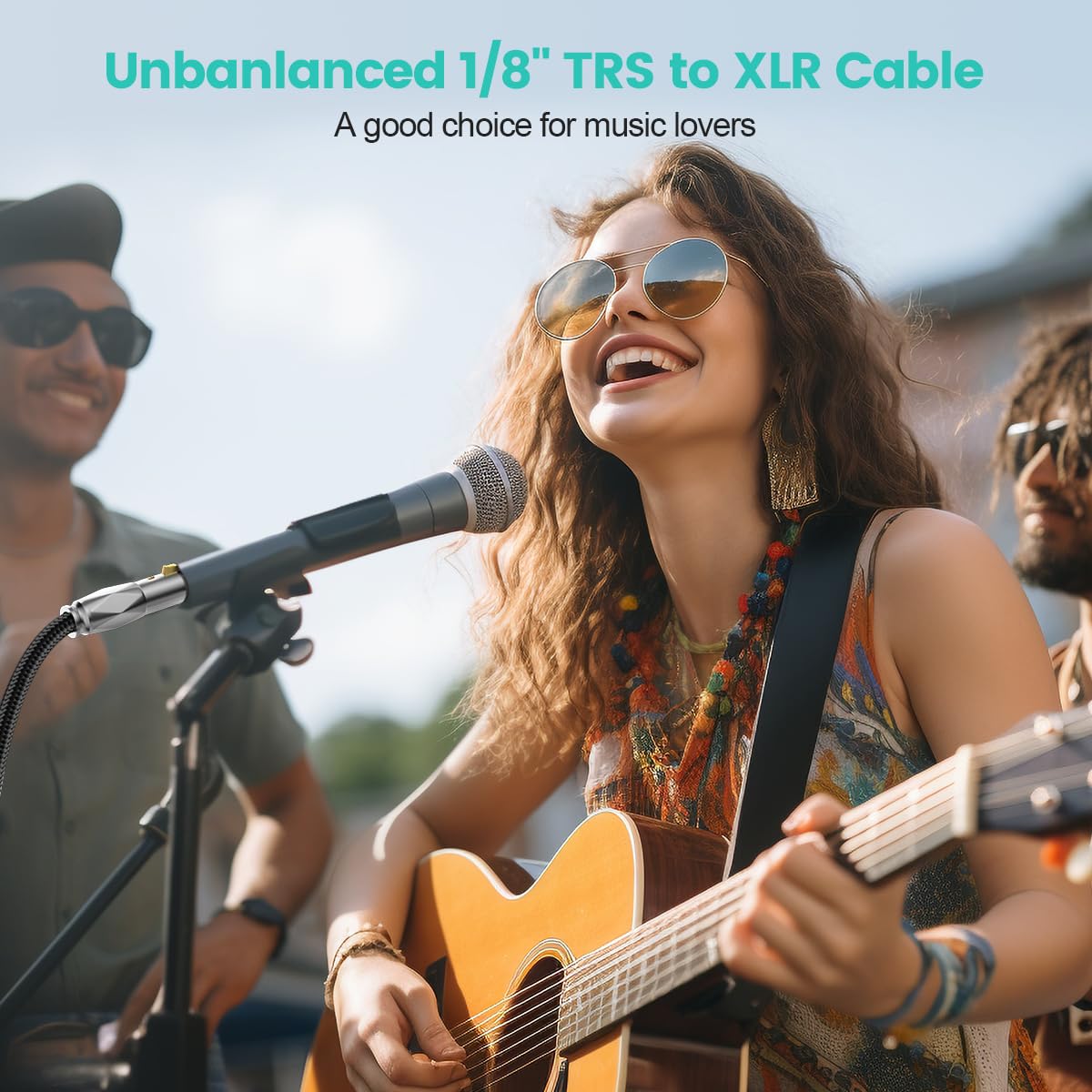 EMK Unbalanced 3.5mm to XLR Cable, Male to Female XLR to 1/8 Inch Cable, 1/8 to XLR Cable for Smartphones, MP3 Players, Tablets, Laptops,Microphone,Mixers, Amplifiers, Speakers (10FT/3M)