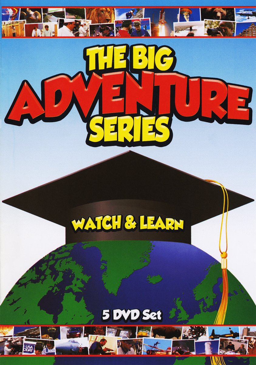 DVD Big Adventure Series Watch & Learn importado de USA para el aprendizaje infantil