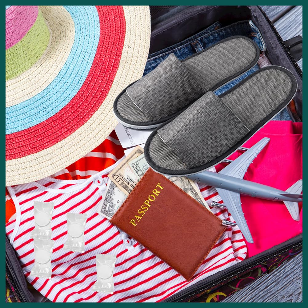 Pantofole Usa e Getta - 4 Paia Per Hotel, Ospiti, Spa, Casa, Viaggio - Unisex Portatili Antiscivolo
