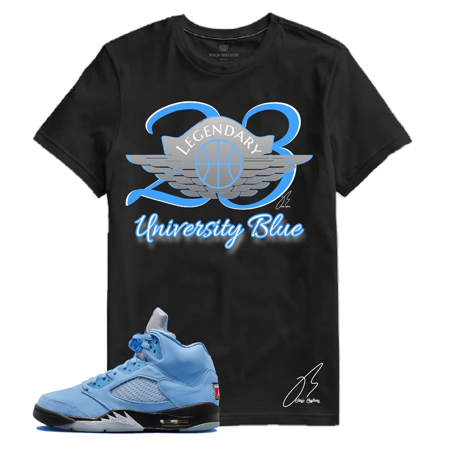 University Blue Shirts To Go With Jordan Retro Shirt To Match