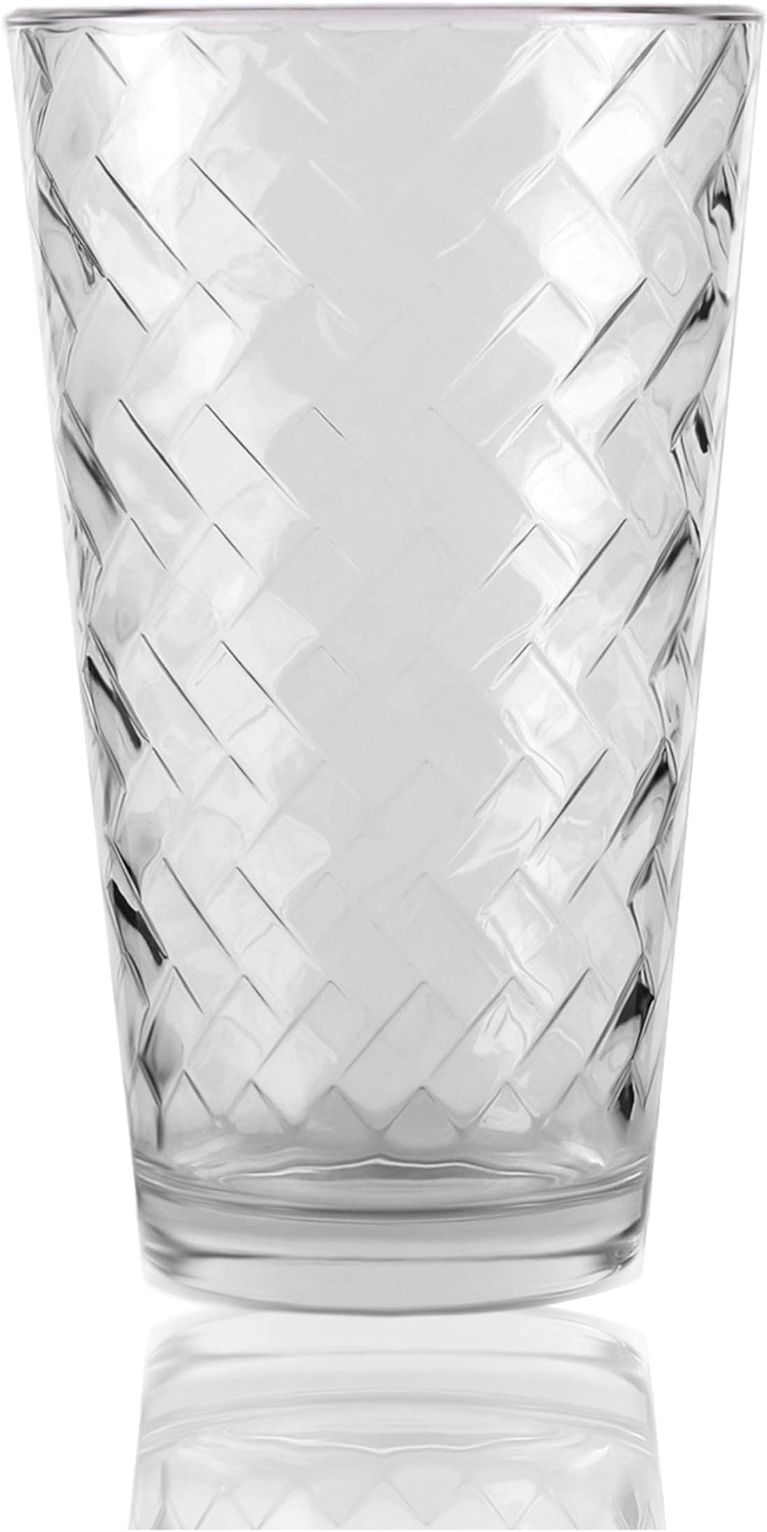 Halloween Sugar Skull HiBall Glasses - Set Of 4, 14.5oz Tumbler Cups