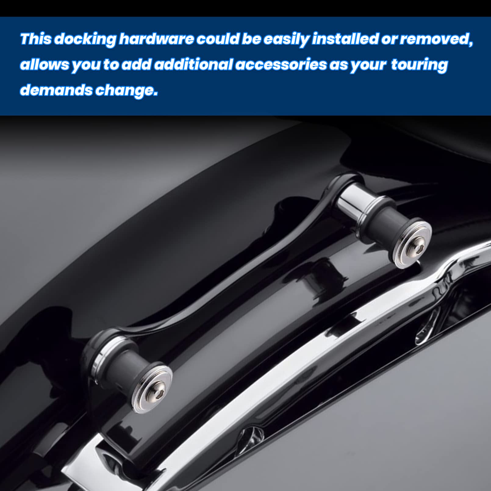 Benlari Gloss Black 4 Point Docking Hardware Kit 20142022 Compatible