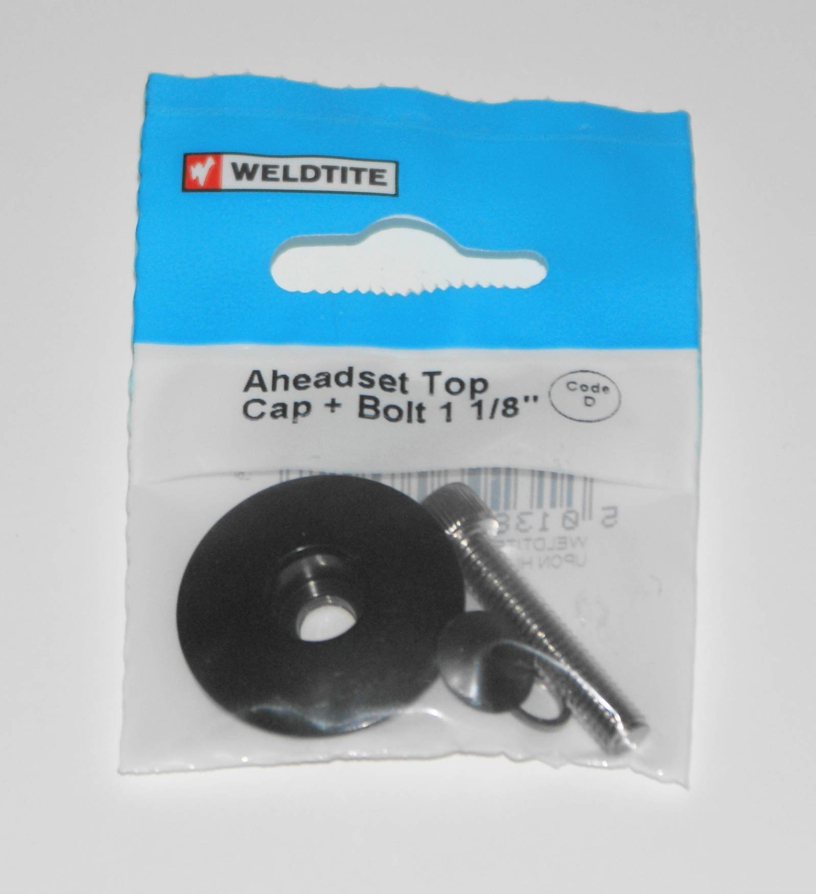 Weldtite Aheadset Top Cap And Bolt 1 1/8"