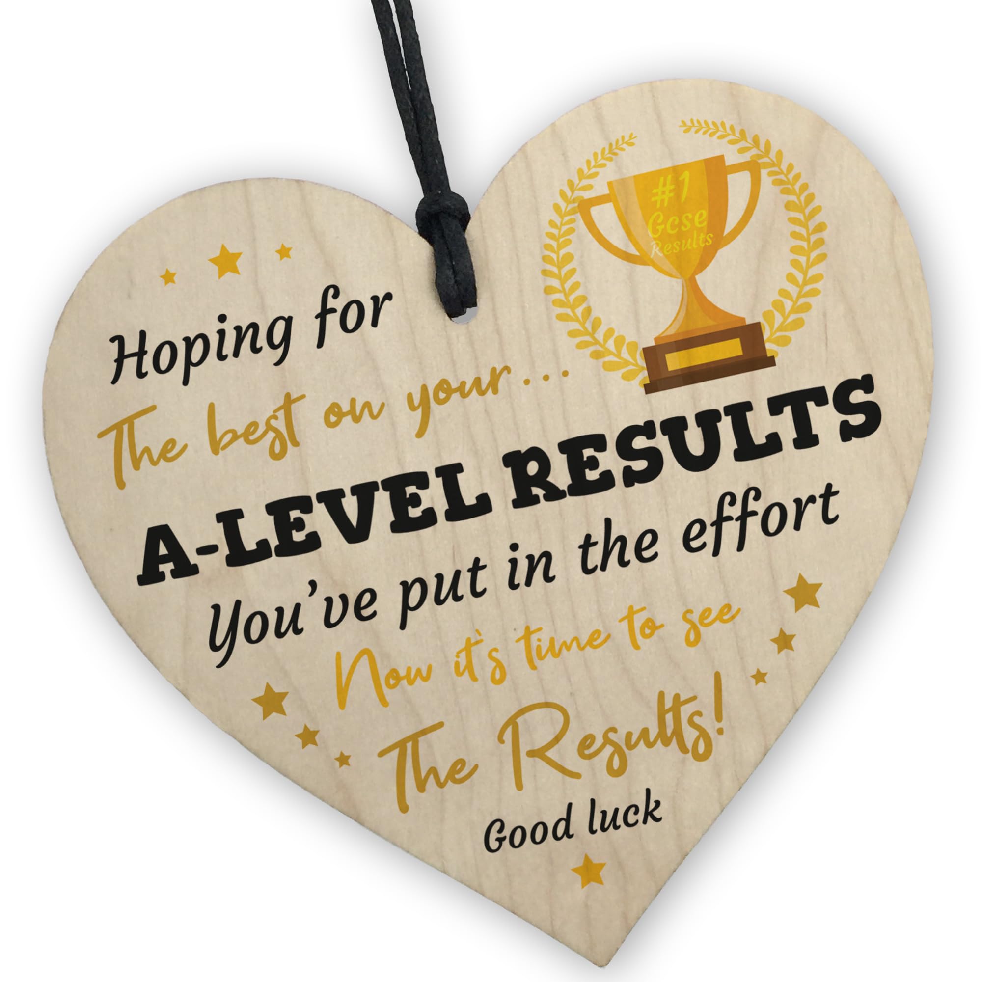 Red Ocean Good Luck With A Level Results, Results Day Good Luck Gifts, A-Level Results Good Luck Gifts For Son Daughter Grandson Granddaughter Students, Exam Results Good Luck Gifts