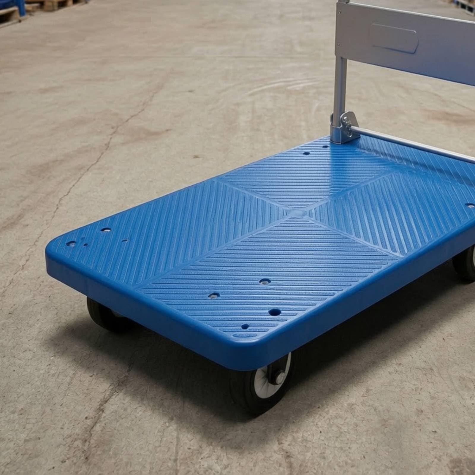 Qianly Carrello Piattaforma Pieghevole Salvaspazio Carrello Pieghevole con Piattaforma Facile da Trasportare per Magazzinieri, Addetti Alle Consegne